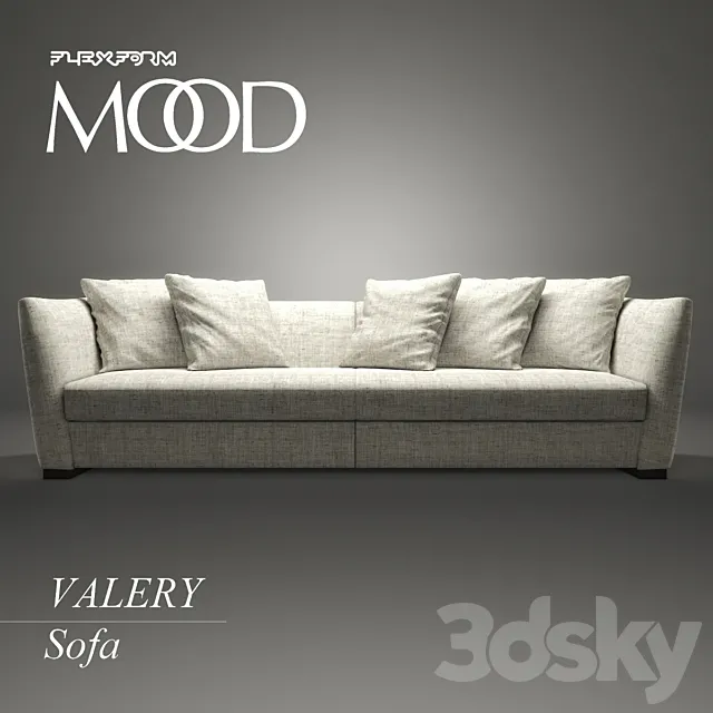 Flexform Valery Sofa 3D Model