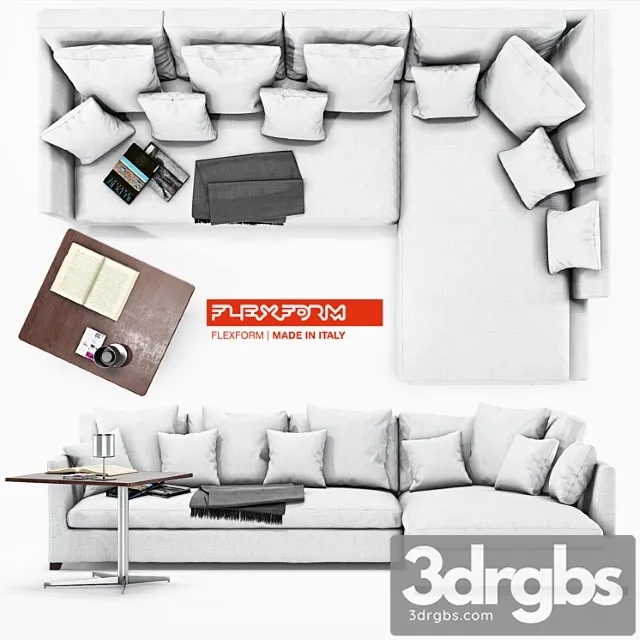 Flexform Victor Large 3D Model Download Flexform Victor Large 3D Model Download