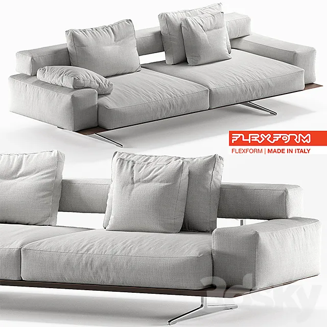 Flexform Wing 3D Model Flexform Wing 3D Model