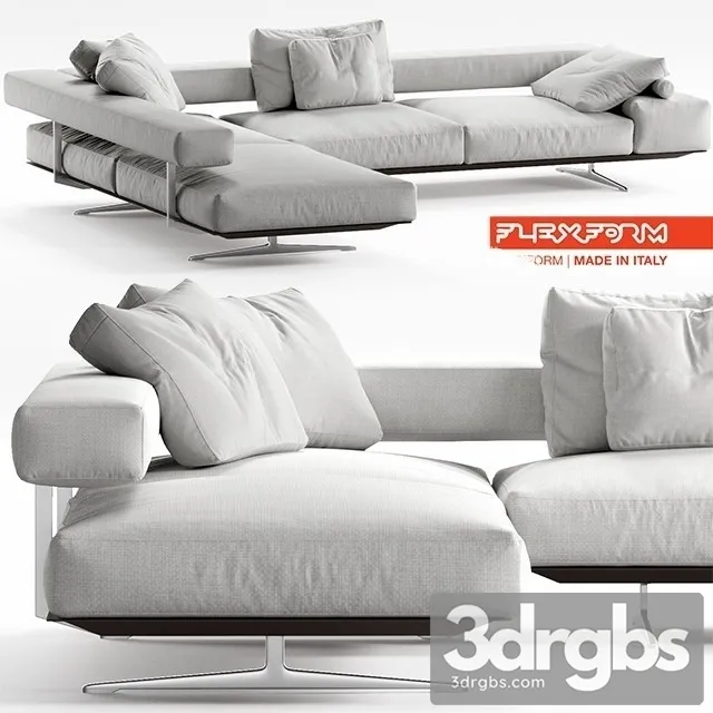 Flexform Wing Sofa 01 3D Model Download Flexform Wing Sofa 01 3D Model Download