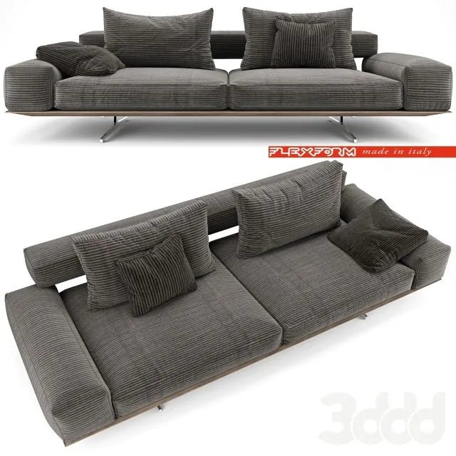Flexform Wing Sofa 3D Model Flexform Wing Sofa 3D Model