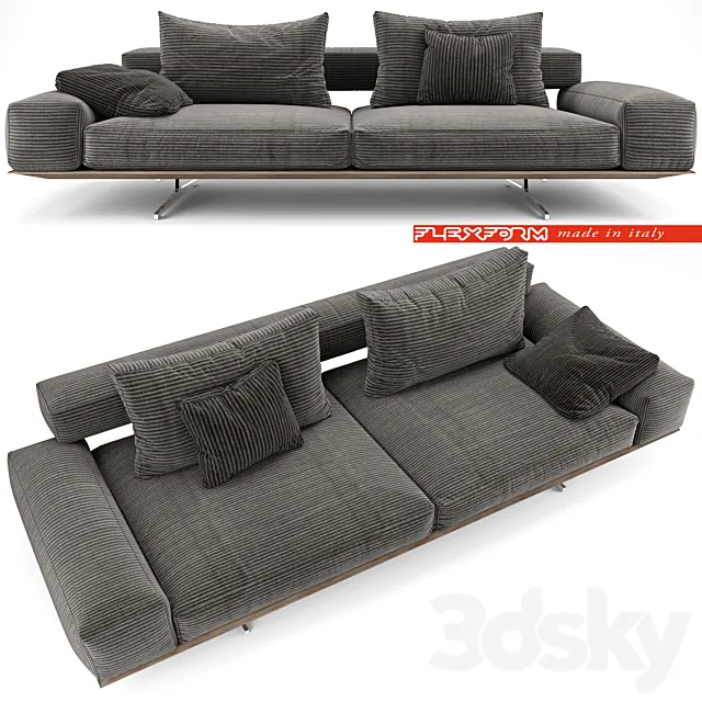 Flexform Wing Sofa 3DModel Flexform Wing Sofa 3DModel