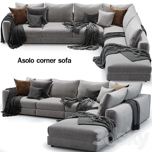 Flexform_Asolo sofa 3D Model Flexform_Asolo sofa 3D Model