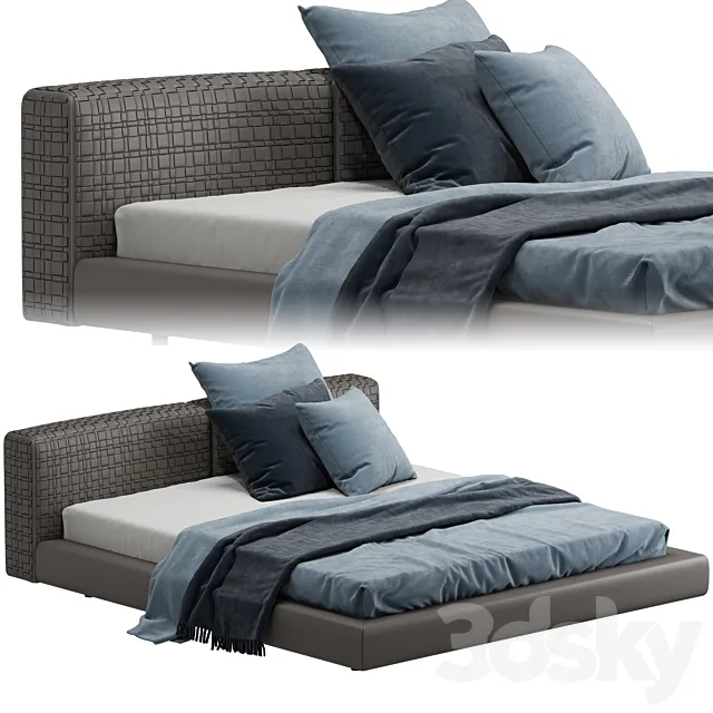 Flexteam Desert Weave Bed 3DModel Flexteam Desert Weave Bed 3DModel