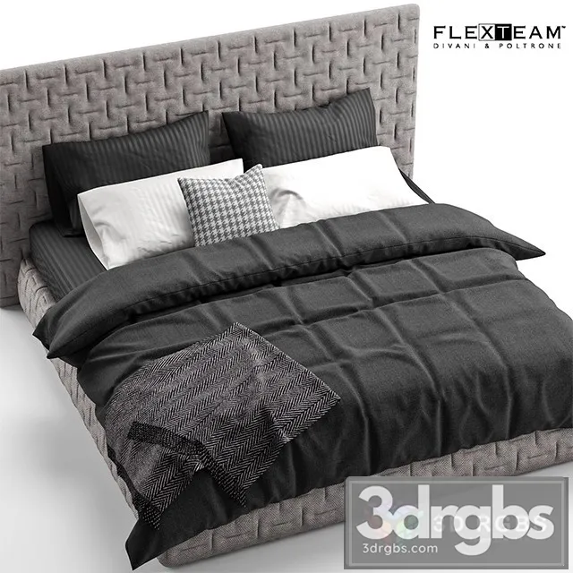 Flexteam Marcel Bed 3D Model Download Flexteam Marcel Bed 3D Model Download