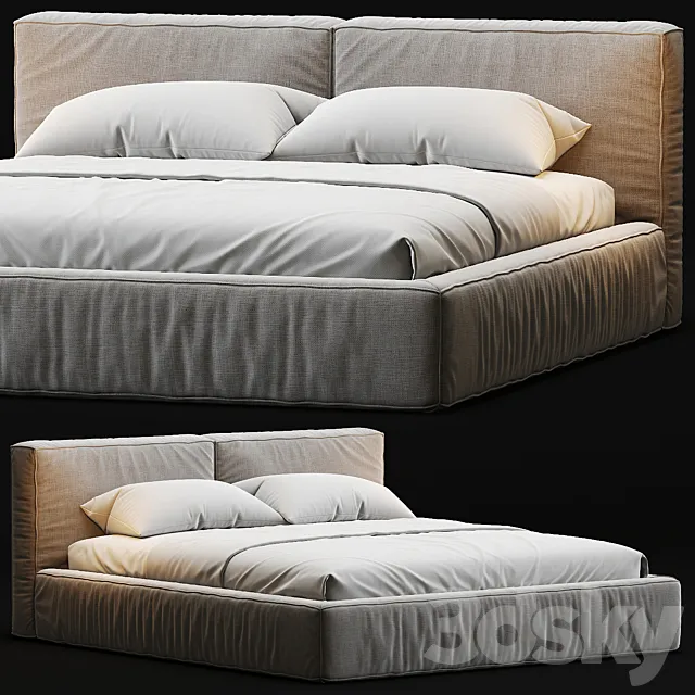 Flexteam Slim One Bed 3D Model