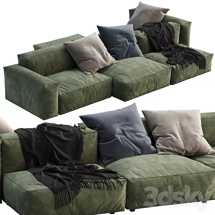flexteam Sofa Reef 3D Model