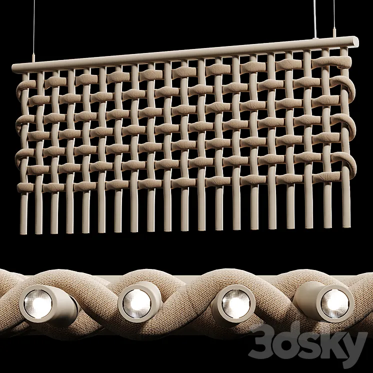 Flexxica – Blanket Acoustic Pendant Light 3D Model Free Download