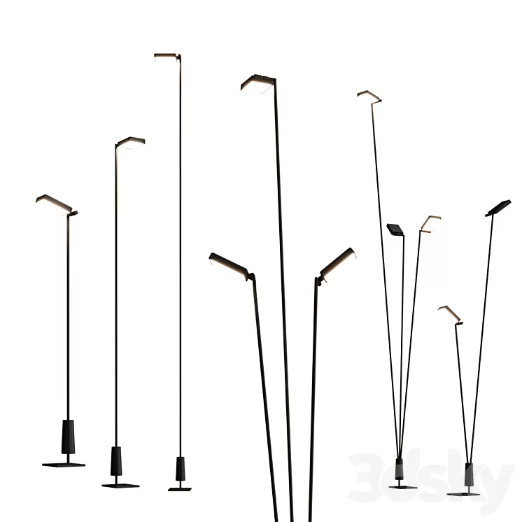 FLIA Street lamp By LUCEPLAN 3D Model