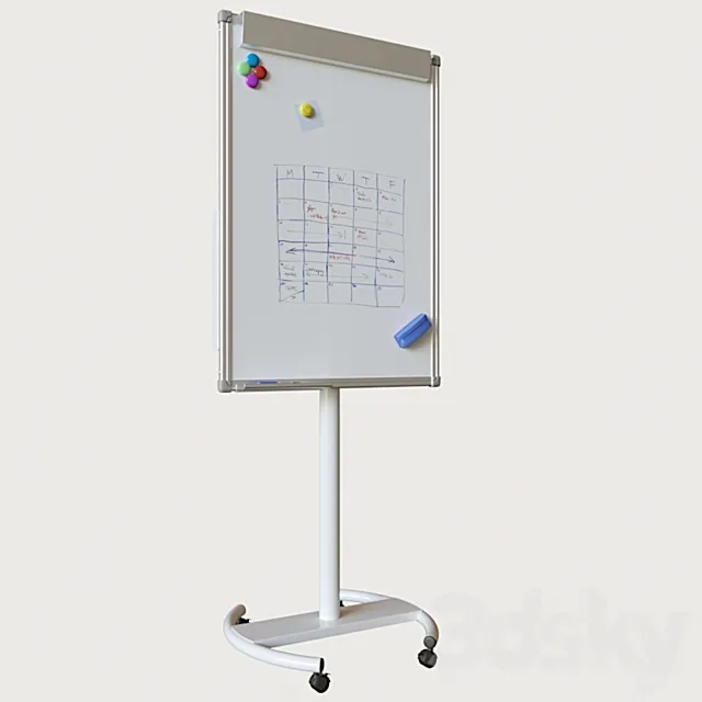 Flipchart Attache 700×1000 3DModel