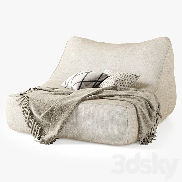 Float Paola Lenti _ Pouf by Paola Lenti 3D Model Float Paola Lenti _ Pouf by Paola Lenti 3D Model