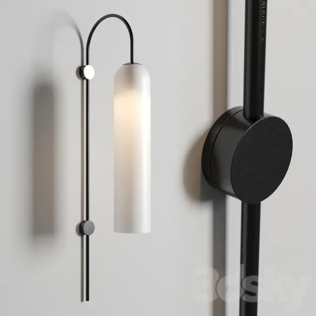 float wall sconce light 3D Model float wall sconce light 3D Model