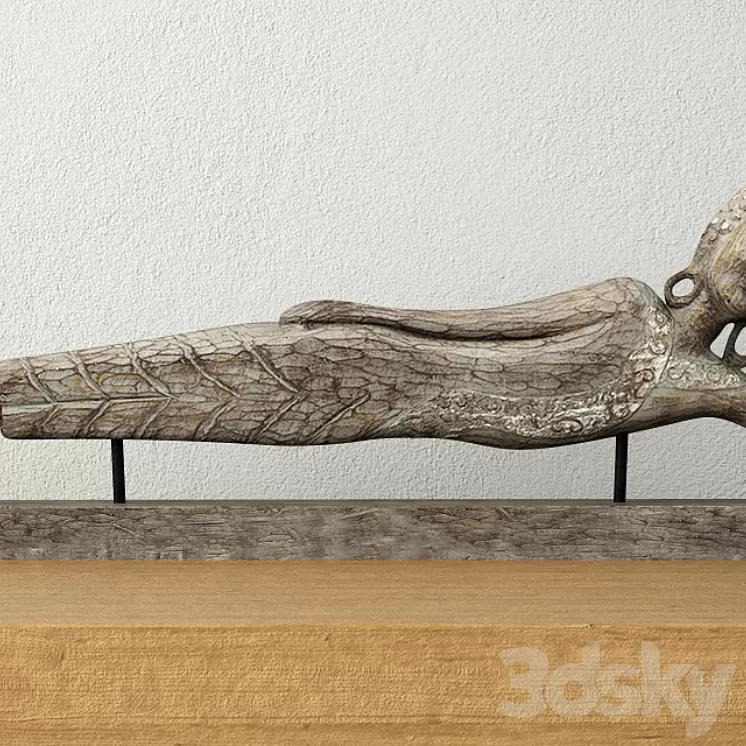 Floating Buddha Figurine 3D Model