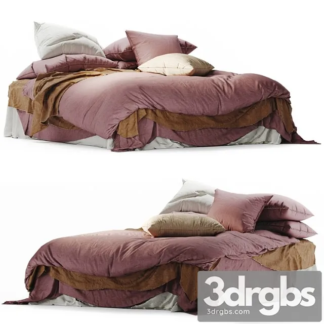 Flocca Linen Bedding 3D Model Download Flocca Linen Bedding 3D Model Download