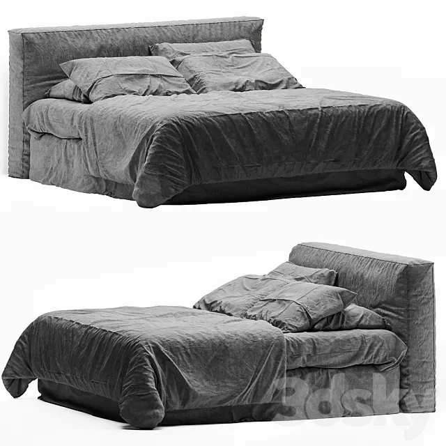 Flocca linen bedding 3D Model Flocca linen bedding 3D Model