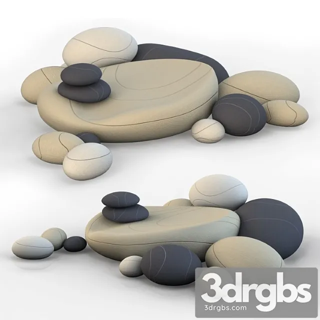 Floor cushions stones chair smarin 2 Floor cushions stones chair smarin 2