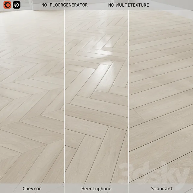 Floor laminate 114 Alpine Oak 3D Model