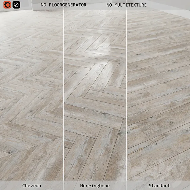 Floor laminate 254 Ranch Brown 3D Model