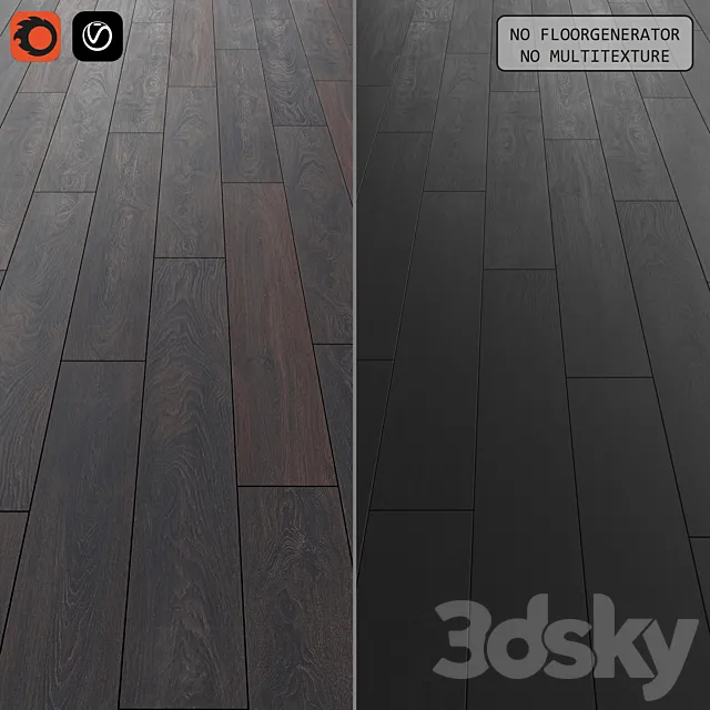 Floor laminate set 2 3D Model
