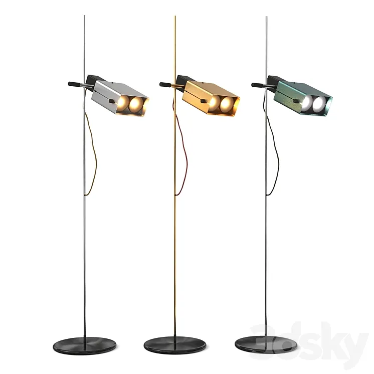 Floor Lamp 1969 Etienne Fermigier 3D Model Free Download Floor Lamp 1969 Etienne Fermigier 3D Model Free Download