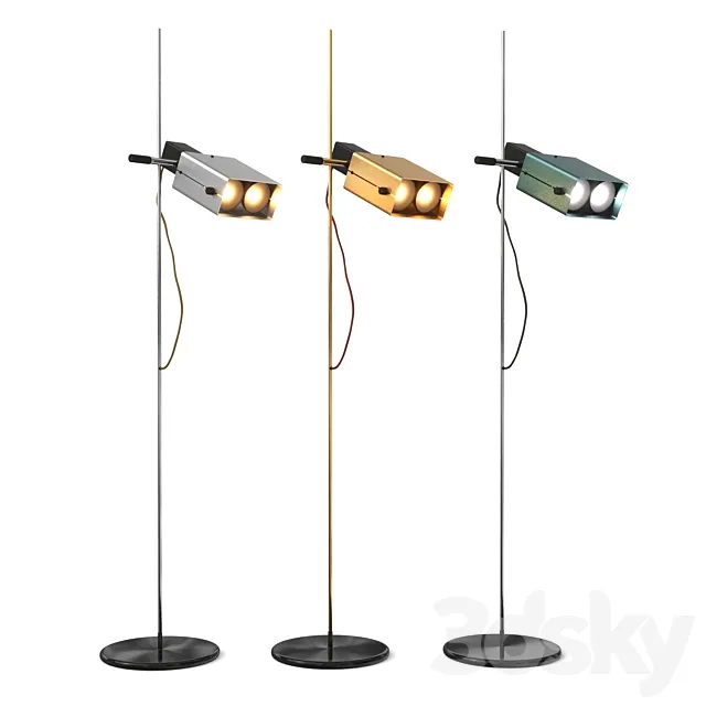 Floor Lamp 1969 Etienne Fermigier 3DModel