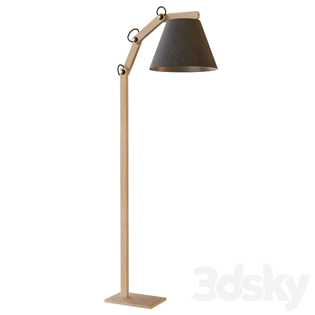 Floor lamp 22719 Joga Black Alfa 3D Model Floor lamp 22719 Joga Black Alfa 3D Model