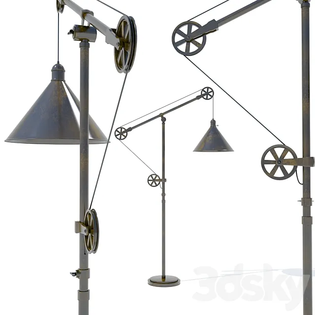 Floor lamp 3D Model Floor lamp 3D Model