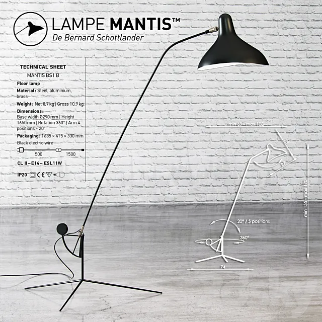 floor lamp 3DModel floor lamp 3DModel