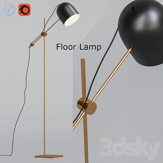 Floor lamp 3DModel Floor lamp 3DModel