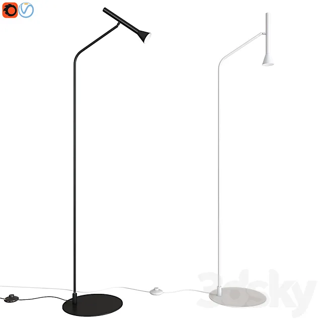 Floor lamp Aromas Lyb P1274 Matt Black 3D Model