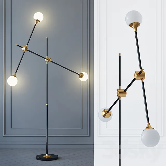 Floor lamp Baton FLOR LAMP 3 3D Model