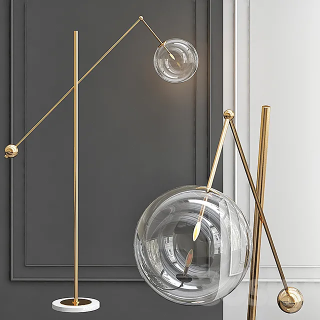 Floor lamp Bolle floor lamp 3D Model Floor lamp Bolle floor lamp 3D Model