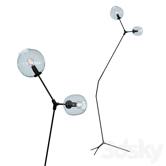 Floor lamp Branching Bubbles 3D Model Floor lamp Branching Bubbles 3D Model