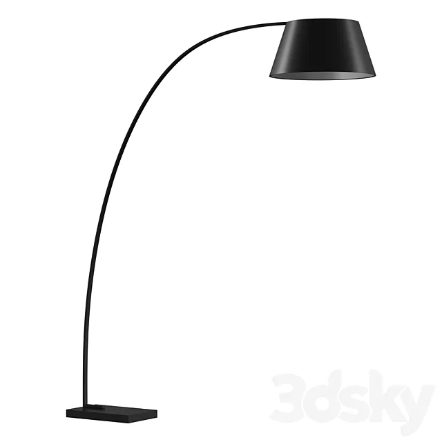 Floor lamp Chop black 3D Model Floor lamp Chop black 3D Model