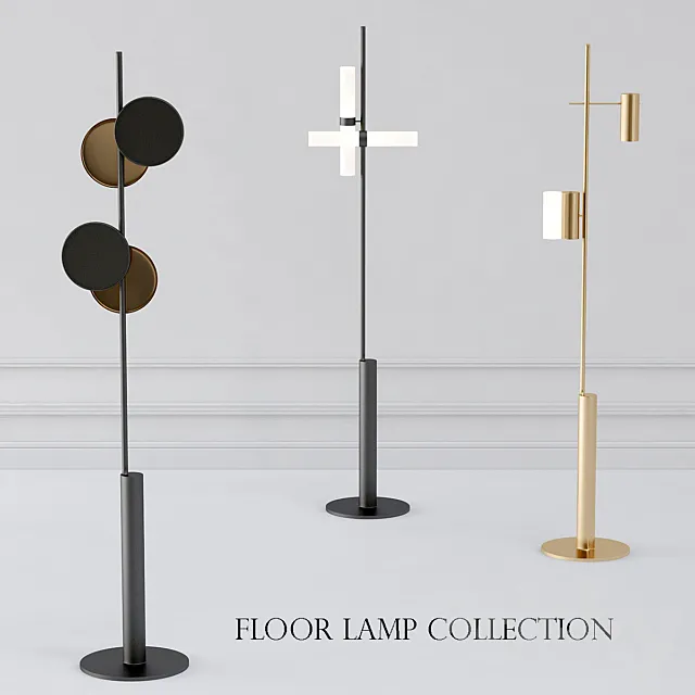 floor lamp collection by Rakumba 3D Model floor lamp collection by Rakumba 3D Model