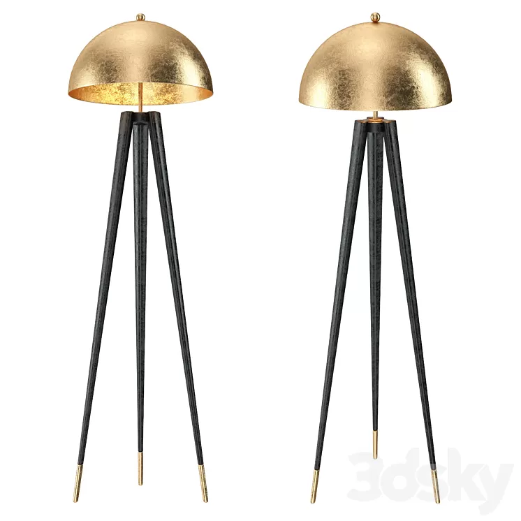 Floor Lamp Coyote 112629 Eichholtz 3D Model Floor Lamp Coyote 112629 Eichholtz 3D Model