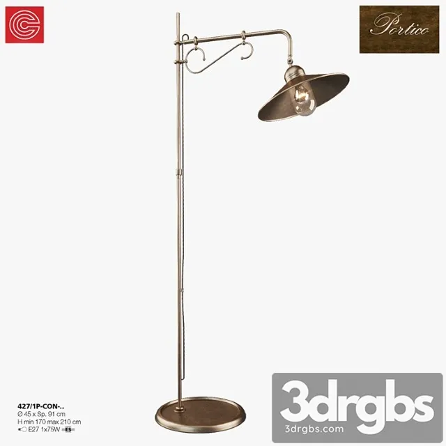 Floor Lamp Cremasco Illuminazione Portico Art 427 2 3D Model Download