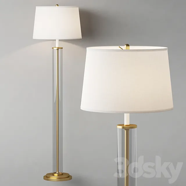 Floor lamp Dantone Home Buckingham 3D Model Floor lamp Dantone Home Buckingham 3D Model