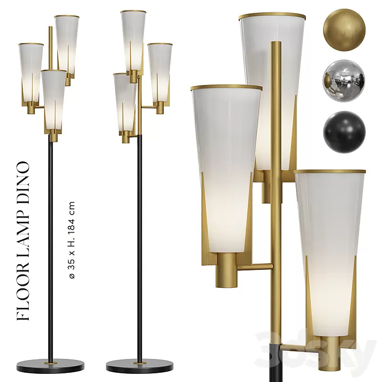 FLOOR LAMP DINO 3D Model Free Download