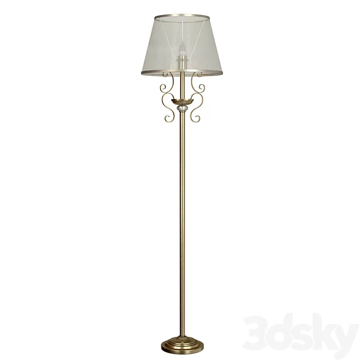 Floor lamp Driana FR2405-FL-01-BZ 3D Model Free Download