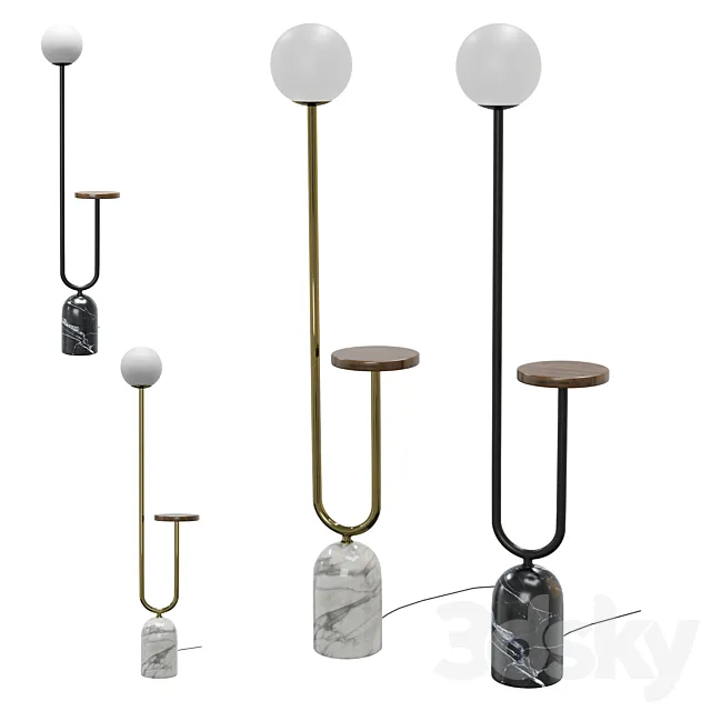 Floor lamp ECERO TOTEM 3D Model Floor lamp ECERO TOTEM 3D Model