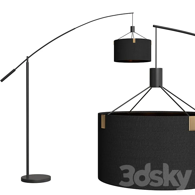 Floor lamp Eglo 3D Model Floor lamp Eglo 3D Model