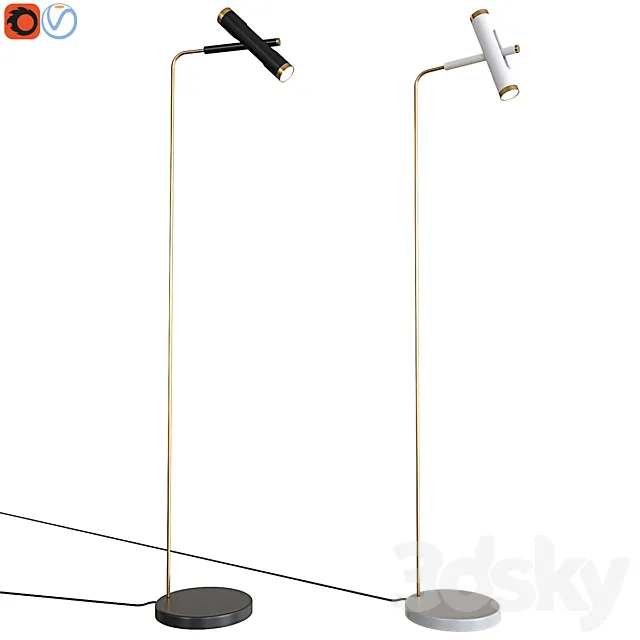 Floor lamp Favorite Duplex 2324-2F 3D Model Floor lamp Favorite Duplex 2324-2F 3D Model