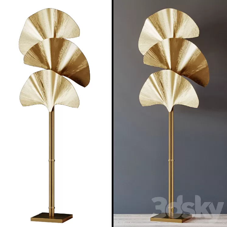 Floor Lamp Floor Lamp Las Palmas Gold 3D Model Floor Lamp Floor Lamp Las Palmas Gold 3D Model