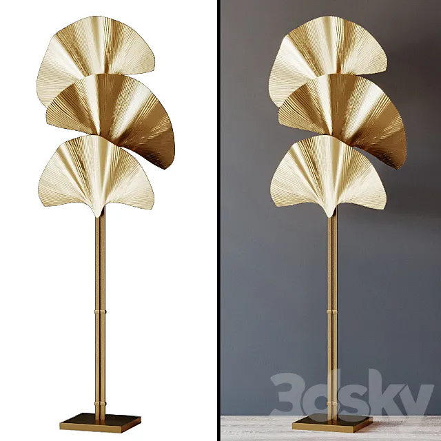 Floor Lamp Floor Lamp Las Palmas Gold 3DModel