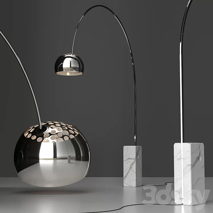 Floor Lamp Flos Arco 3D Model Floor Lamp Flos Arco 3D Model