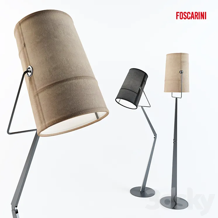 Floor Lamp Foscarini FORK 3D Model Floor Lamp Foscarini FORK 3D Model