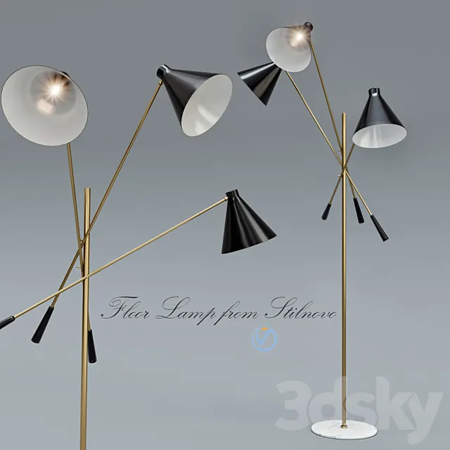 Floor Lamp from Stilnovo 3D Model Floor Lamp from Stilnovo 3D Model