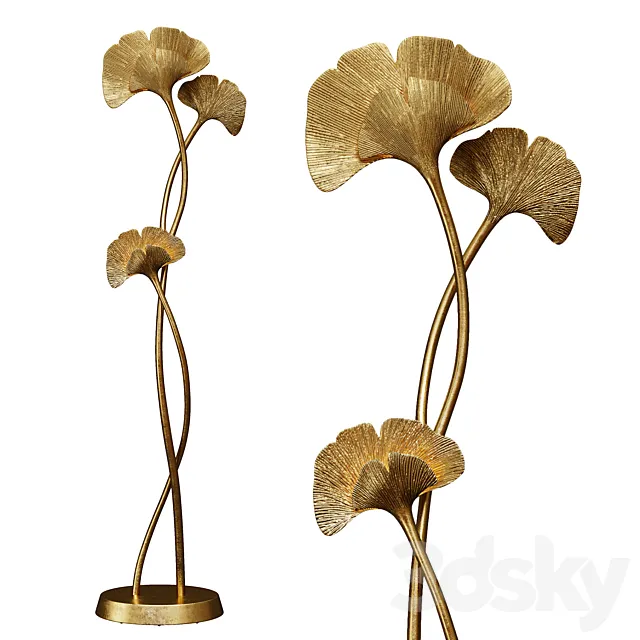 Floor lamp GINKGO BILOBA by Chrystiane Charles 3DModel