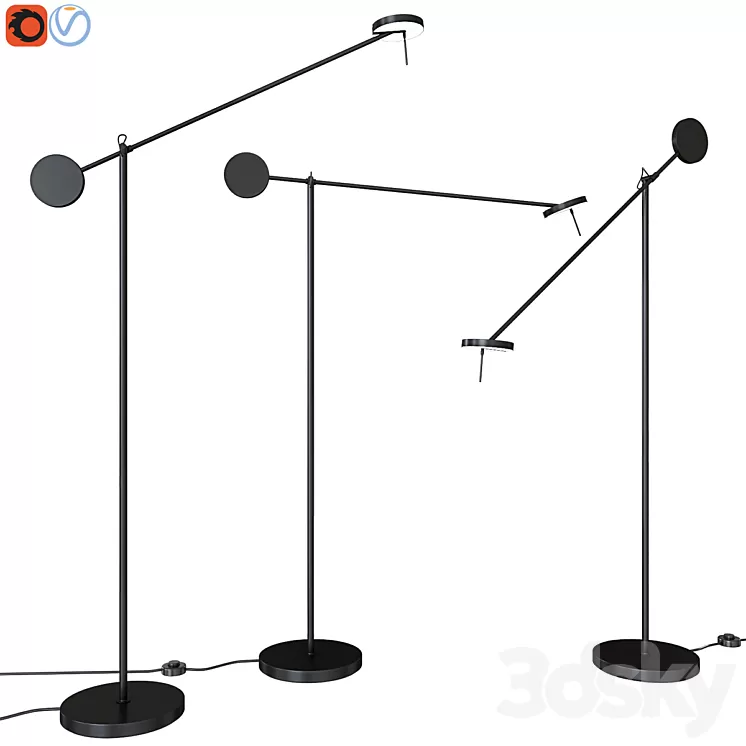 Floor lamp GROK INVISIBLE 2700K 25-7385-05-05 3D Model Floor lamp GROK INVISIBLE 2700K 25-7385-05-05 3D Model